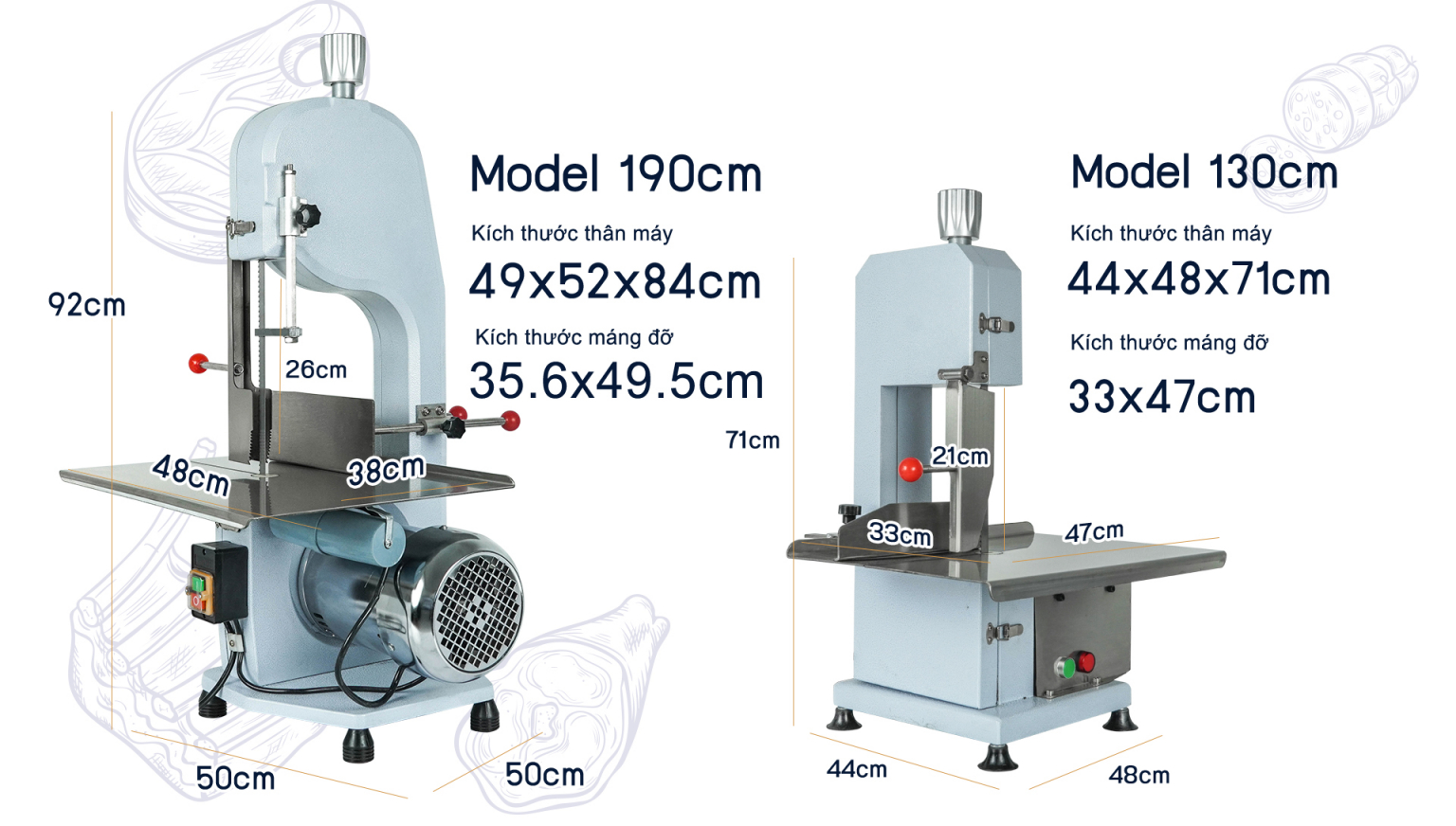 Máy Cắt Xương, Máy Cưa Xương, Máy Thái Xương, Máy Cắt Thịt Đông Lạnh BC190 Số 1Thị Trường. Hoạt Động Công Suất Cao 24/7, Dễ Vận Hành, Tiết Kiệm Điện Năng, Hàng Nhập Khẩu Cao Cấp