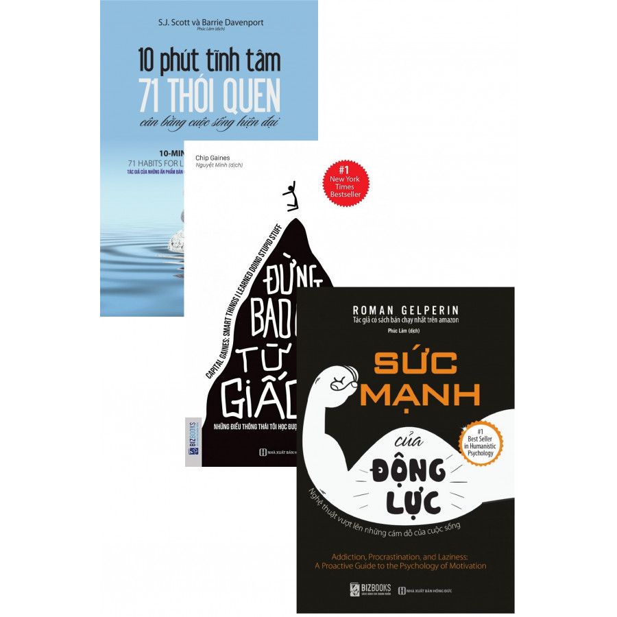 Combo 3 cuốn sách phát triển bản thân tặng kèm bookmark