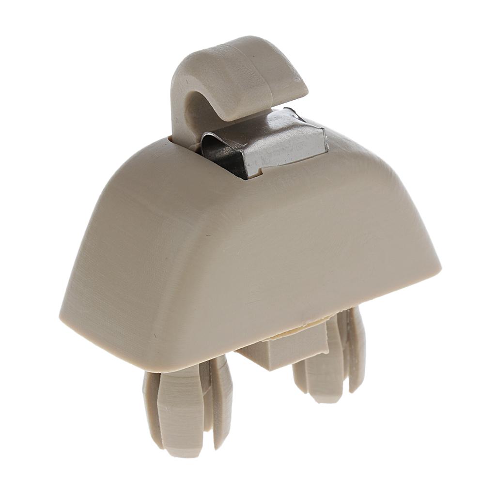 2x2 Pieces Inner Sun Visor Hook Clips for Audi A6 C6 VW Passat Polo Beige