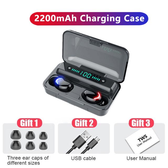 V5.1 F9 Tws Tai Nghe Không Dây Bluetooth Tai Nghe Nhét Tai Thể Thao Chống Thấm Nước Tai Nghe HiFI Stereo Arbuds Cho iPhone Xiaomi Android Pnhone