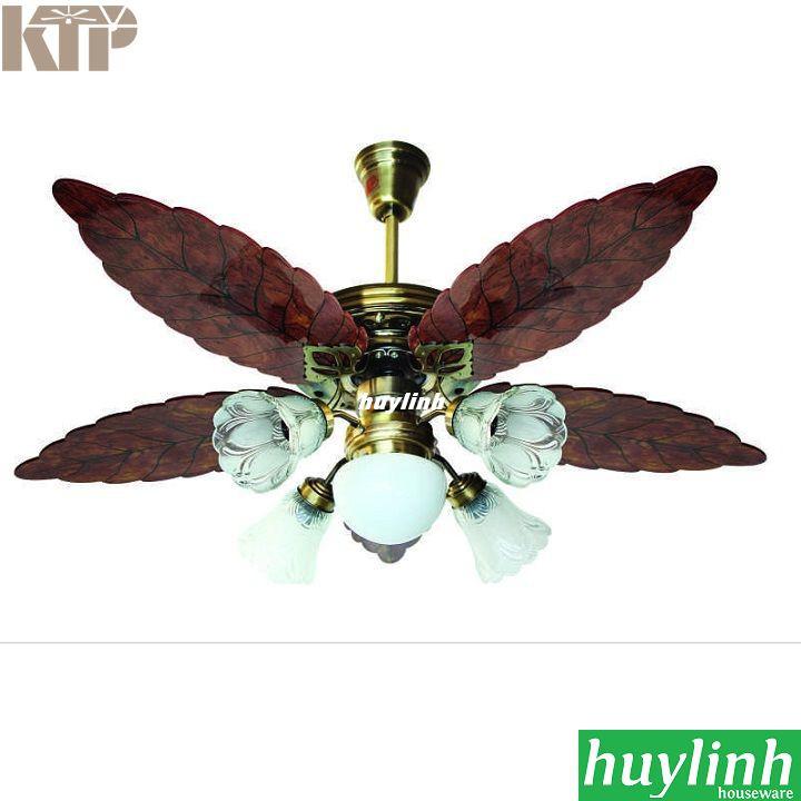 Quạt trần đèn cánh gỗ hình lá Kim Thuận Phong KTP BT508 - Hàng chính hãng