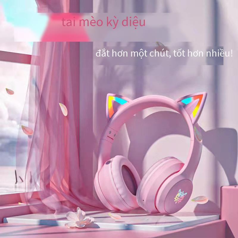 Trò chơi mỏ neo nổi tiếng trực tuyến thuận lợi nhất Thể thao điện tử phát sáng gắn trên đầu tai mèo tiêu chuẩn chính thức Chất lượng âm thanh cao 20 mét có thể được
