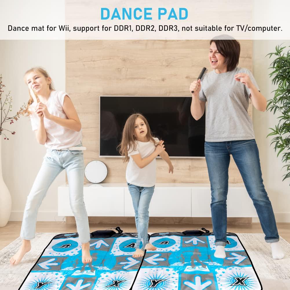 Dance Pad cho Wii, trò chơi khiêu vũ cuộc cách mạng Tapis, chống trượt chân nhảy múa cho Wii