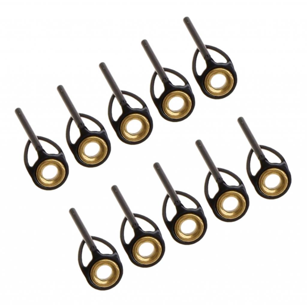 10pcs Fishing Rod Eye Ring Guides Line Rings for Spinning Carp Fishing