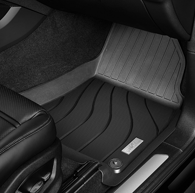 Thảm lót sàn xe ô tô Porsche Cayenne 2010-2017 Nhãn hiệu Macsim 3W chất liệu nhựa TPE đúc khuôn cao cấp - màu đen.,