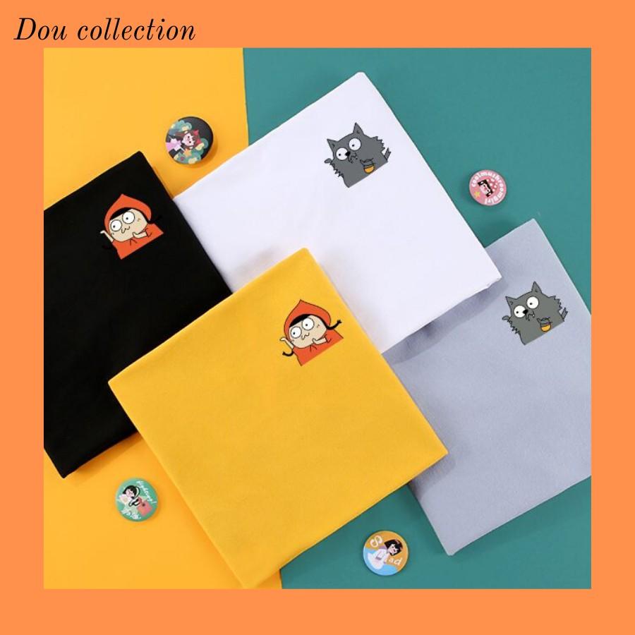 Áo Thun Unisex In Hình Icon Thời Trang Nam Nữ Couple Nhiều Màu Họa Tiết Cáo - Cotton - AT010