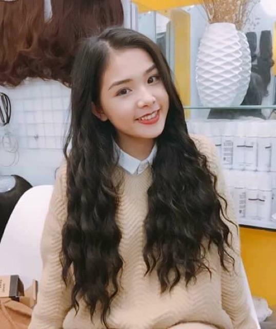 Tóc giả kẹp U V xoăn sóng nước