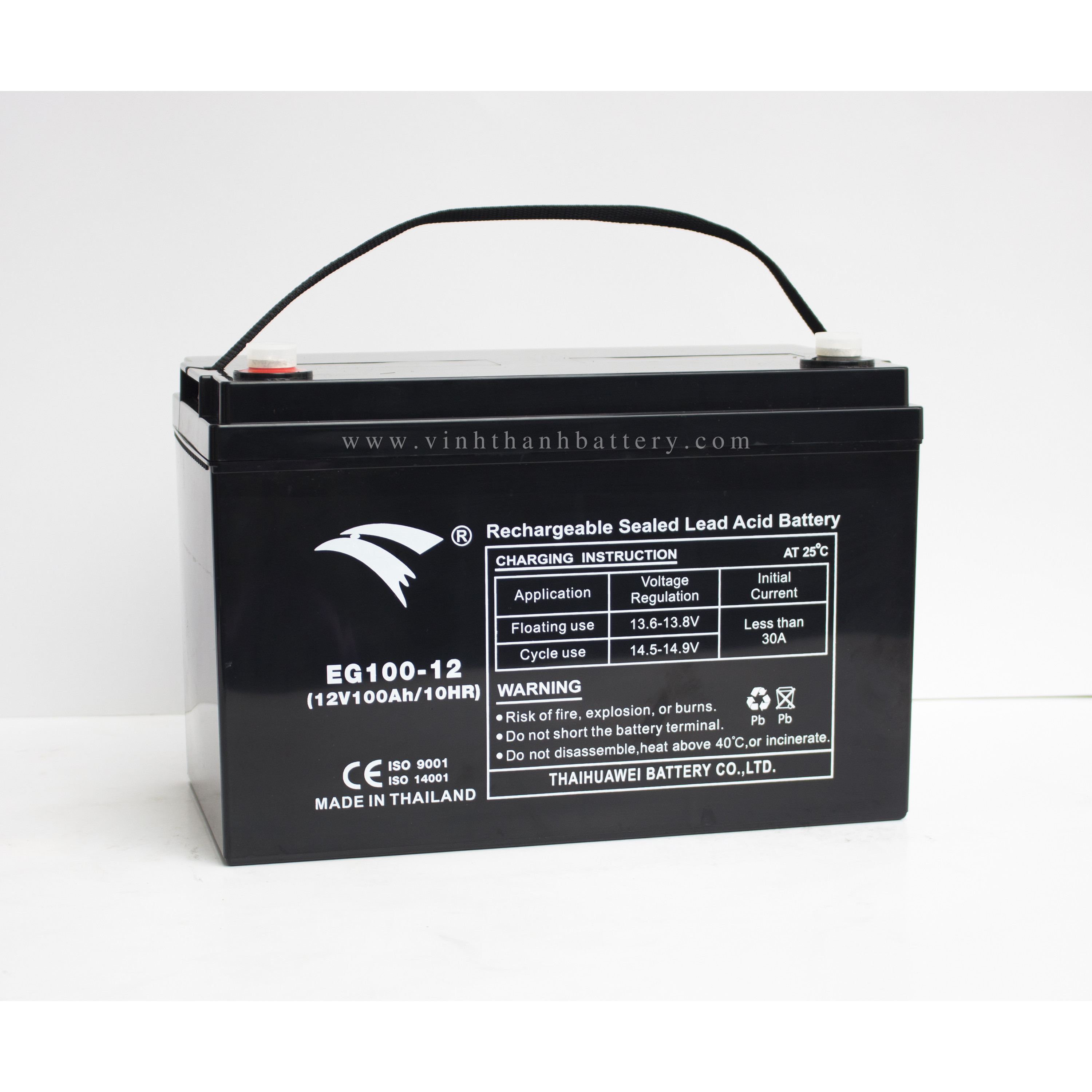 Ắc quy Năng lượng, Viễn Thông, Công Nghiệp Eagle 12V - 100AH