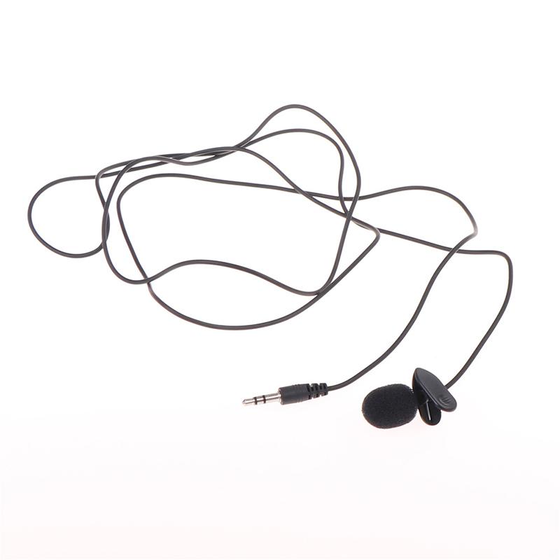 Rảnh Tay Dài 2M Có Dây Giắc Cắm Âm Thanh Nổi 3.5 Mm Mini Ô Tô Micro Mic Ngoài Cho Máy Tính DVD Ô Tô GPS Người Chơi đài Phát Thanh Âm Thanh Micro