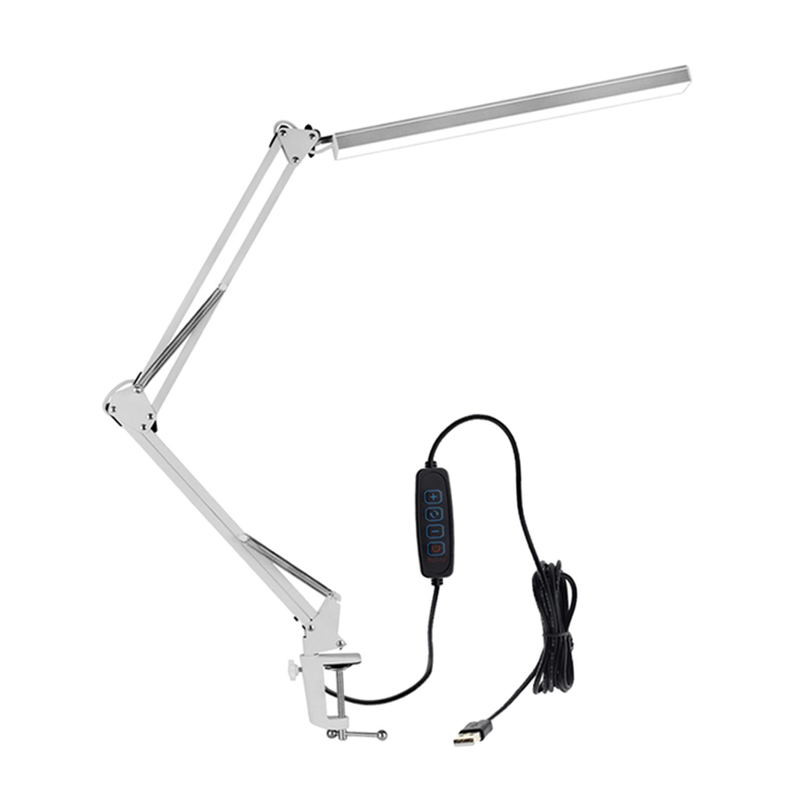 Collapsible LED Reading Lamp with Clip USB Powered Bedside