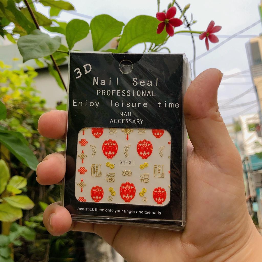 Sticker Tết dán móng tay nail 0672