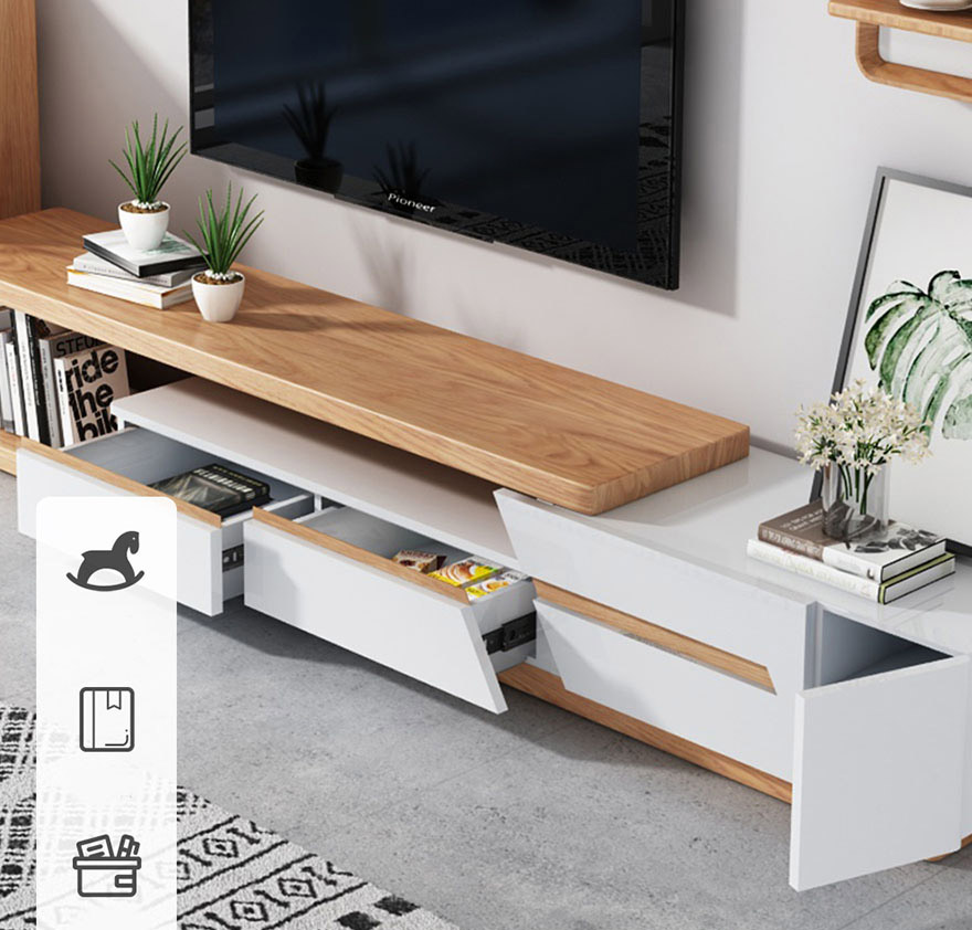 Kệ tivi phòng khách đẹp thiết kế thanh lịch