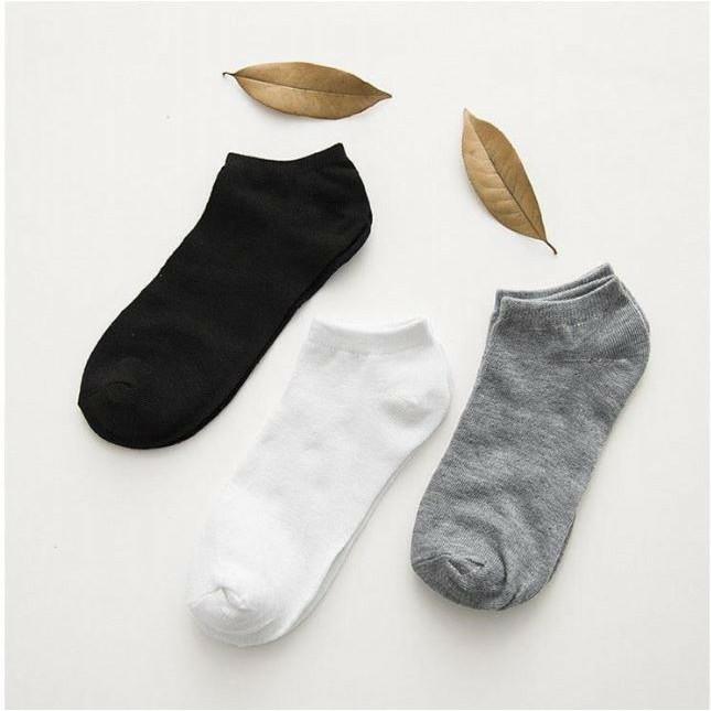 50K- Tất Cổ Ngắn trơn unisex