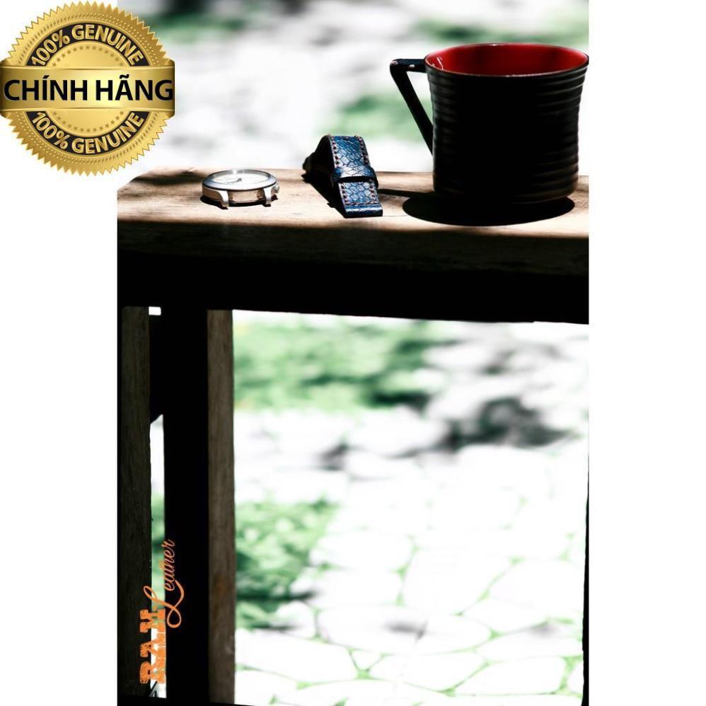 Cá tính với Dây đồng hồ da dê vân trăn rằn ri cao cấp .