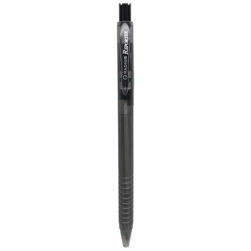 Hộp 12 Bút Bi Bấm Reporter 0.5 mm - Radius - Mực Đen