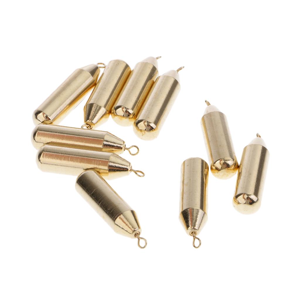 Copper Weight Sinkers /Fishing Weights Sinker Bulk Sinker Weights Kit Golden