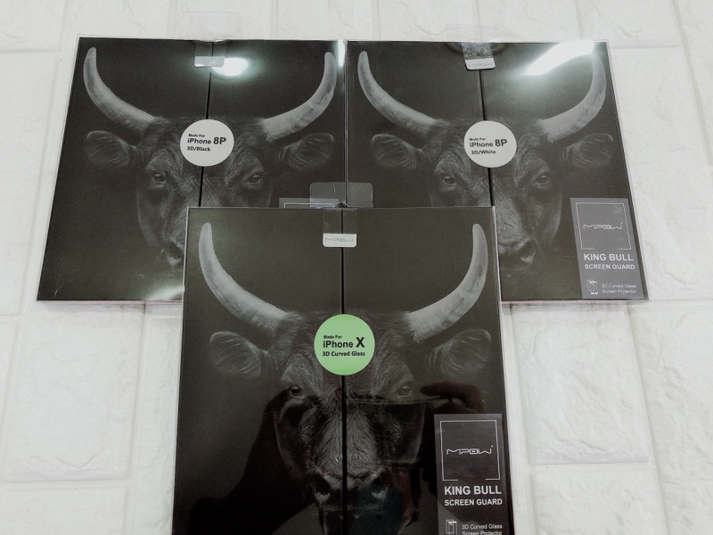 Miếng dán kính cường lực Mipow KingBull cho iPhone XS MAX - Hàng chính hãng