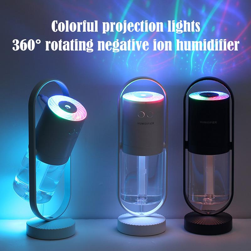 Lãng Mạn Năm 2021 Bầu Trời Đầy Sao Nhiều Màu Sắc Đèn Chiếu Ion Âm Atomizer Cho Văn Phòng Nhà Máy Tạo Độ Ẩm Không Khí Khuếch Tán Hương Thơm