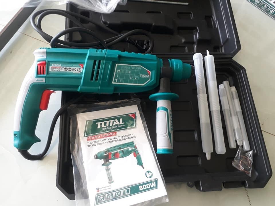 MÁY KHOAN ĐỤC 3 CHỨC NĂNG 26MM 800 W TOTAL TH308268 - HÀNG CHÍNH HÃNG