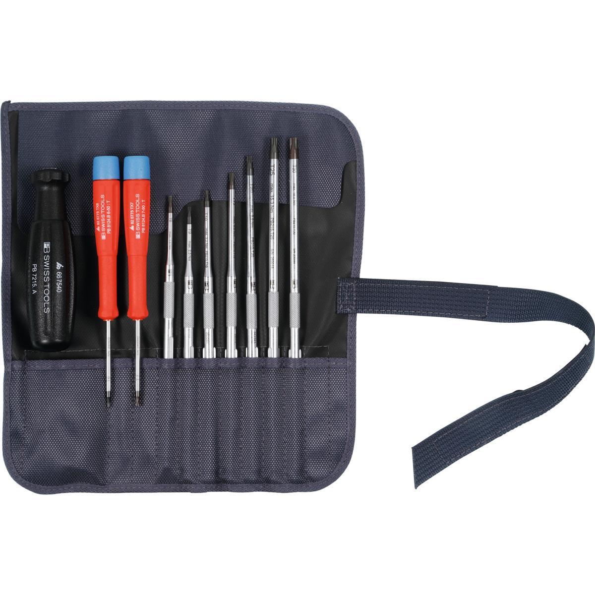 Bộ Tua Vít Hoa Thị Thay Đầu Pb Swiss Tools 10 Chi Tiết Pb 7221.ho - Hàng Chính Hãng 100% từ Thụy Sỹ