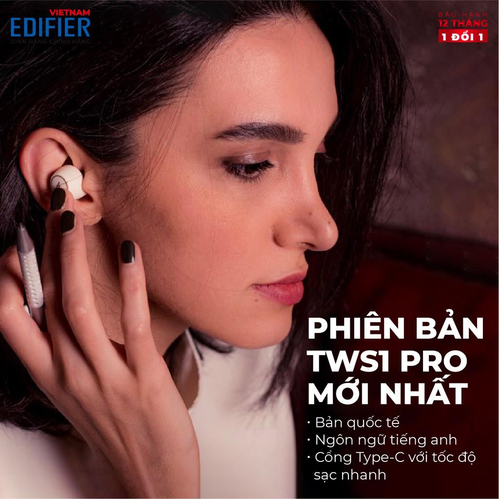 Tai nghe Bluetooth 5.2 EDIFIER TWS1 PRO - Thời gian phát 42h - Chống nước IP65 Hàng chính hãng Bảo hành 12 tháng 1 đổi 1