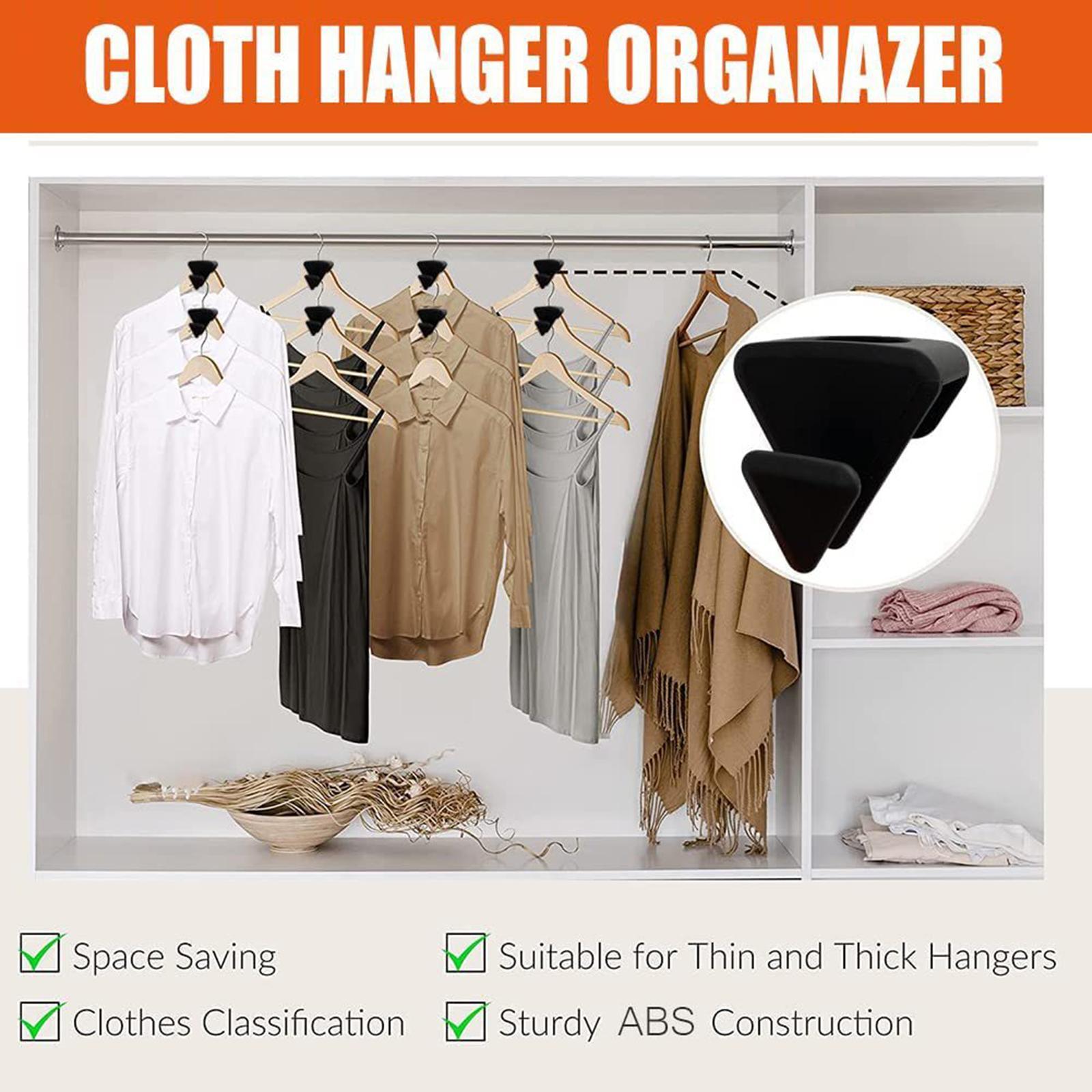 10x Hanger Hook Clothes Hanger Hanger Clips Closet Organizer for Home Closet