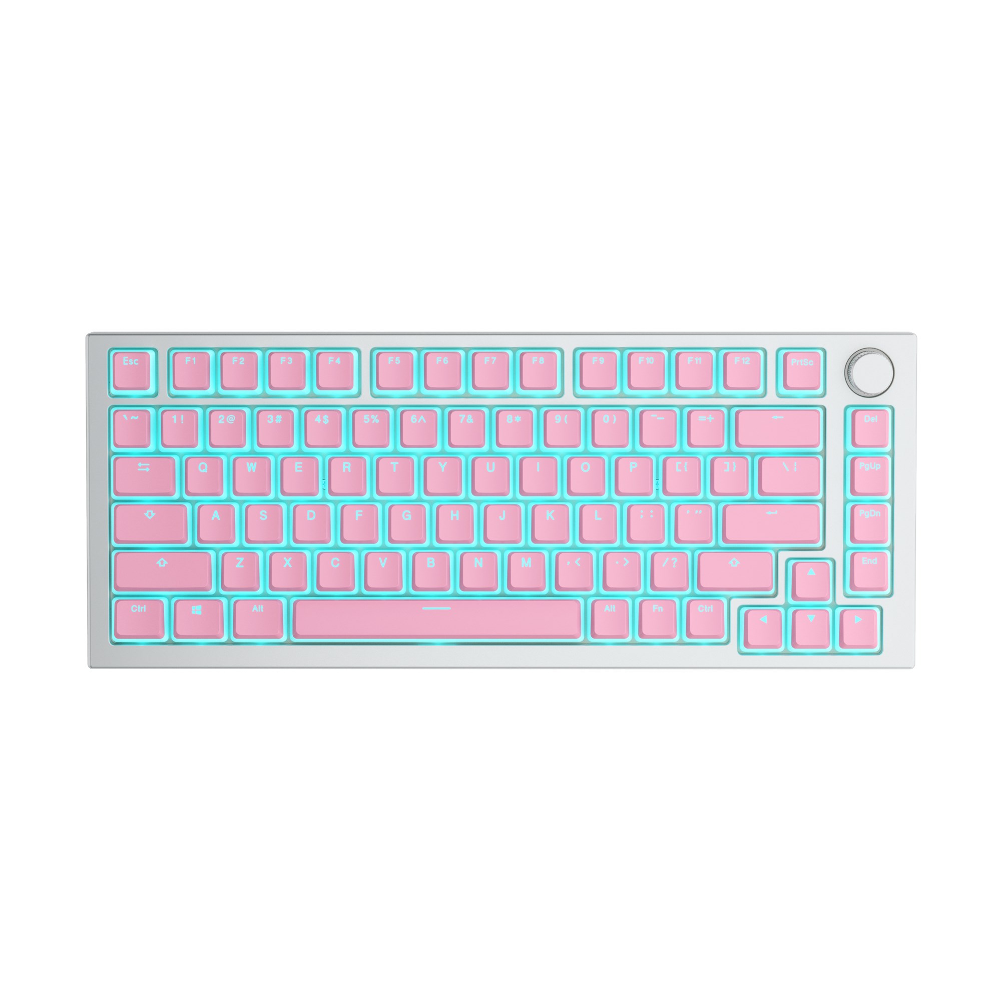 Keycap Pudding Glorious Aura V2 PBT Doubleshot Pixel Pink - 145 phím - Hàng Chính Hãng