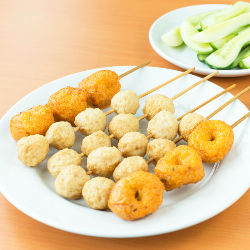 Tôm viên chiên, viên hải sản thả lẩu Đôi Đũa Vàng tươi ngon gói 420gr