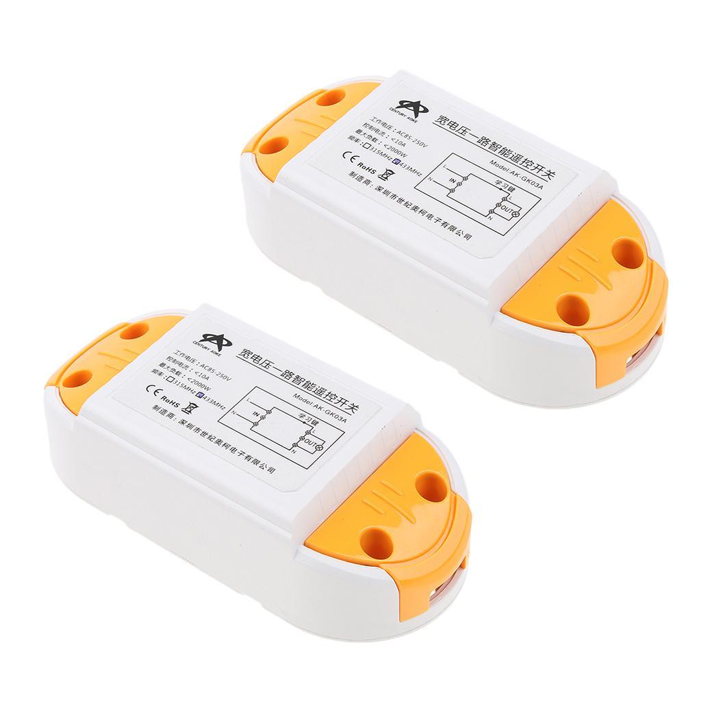 1pcs 315Mhz Wireless Remote Control Switch AC85 - 250V Relay Receiver Module