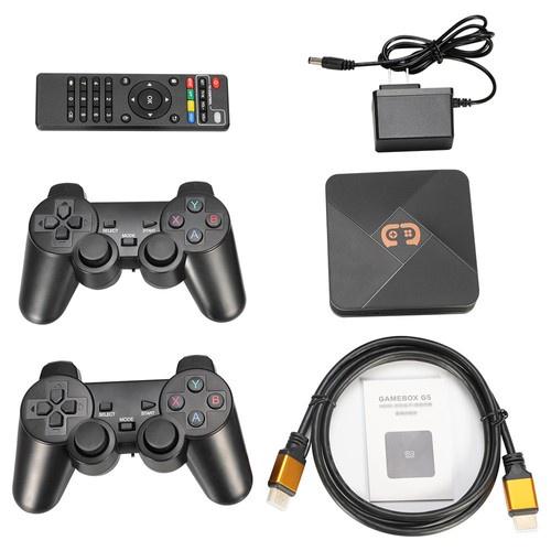 Máy chơi game đa năng RetroArch G5 PS1 NES Sega GBA kiêm Android TV Wifi (tay cầm không dây, cài sẵn 30000 game)