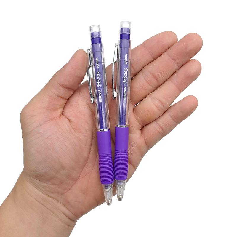 Vỉ 2 Bút Chì Bấm 0.5 mm - Marvy 205 - Màu Tím