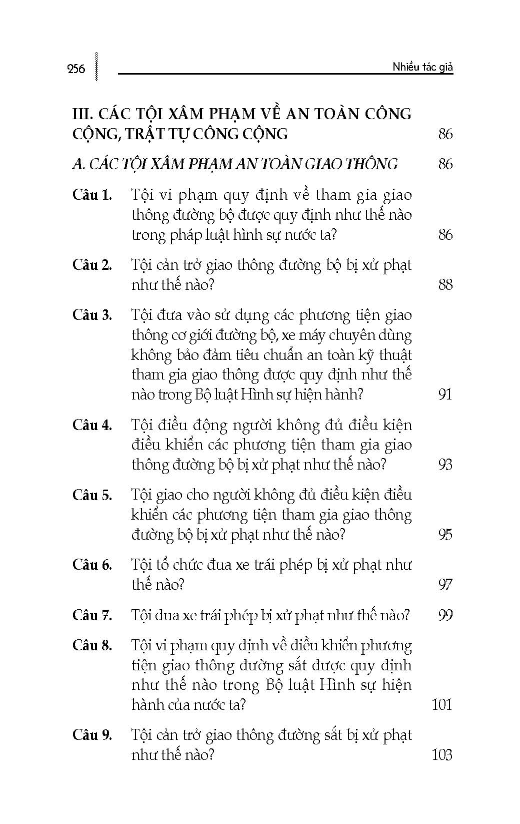 Tư Vấn, Phổ Biến Và Áp Dụng Pháp Luật An Toàn Công Cộng, Trật Tự Công Cộng