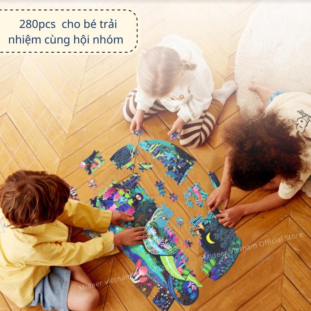 Đồ Chơi Xếp Hình Động Vật Mideer Large animal-shaped puzzle, Đồ Chơi Ghép hình tư duy cho bé 5, 6, 7, 8+ Tuổi