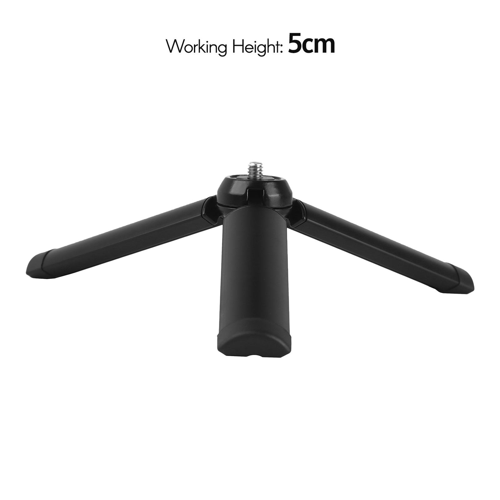 Chân máy để bàn bằng nhôm 5cm với Giao diện 1/4-inch đa năng cho Máy ảnh DSLR SLR