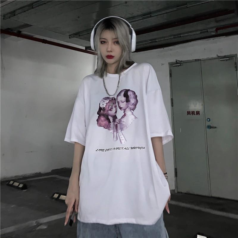 Áo thun nữ form rộng Yinxx, áo phông tay lỡ ATL148