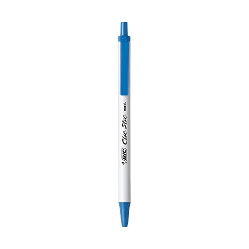 Bút bi gọn nhẹ, ngòi êm Bic Clic Stic Retractable Ball Pen, Cỡ ngòi 1.0mm, 1 cây viết màu xanh