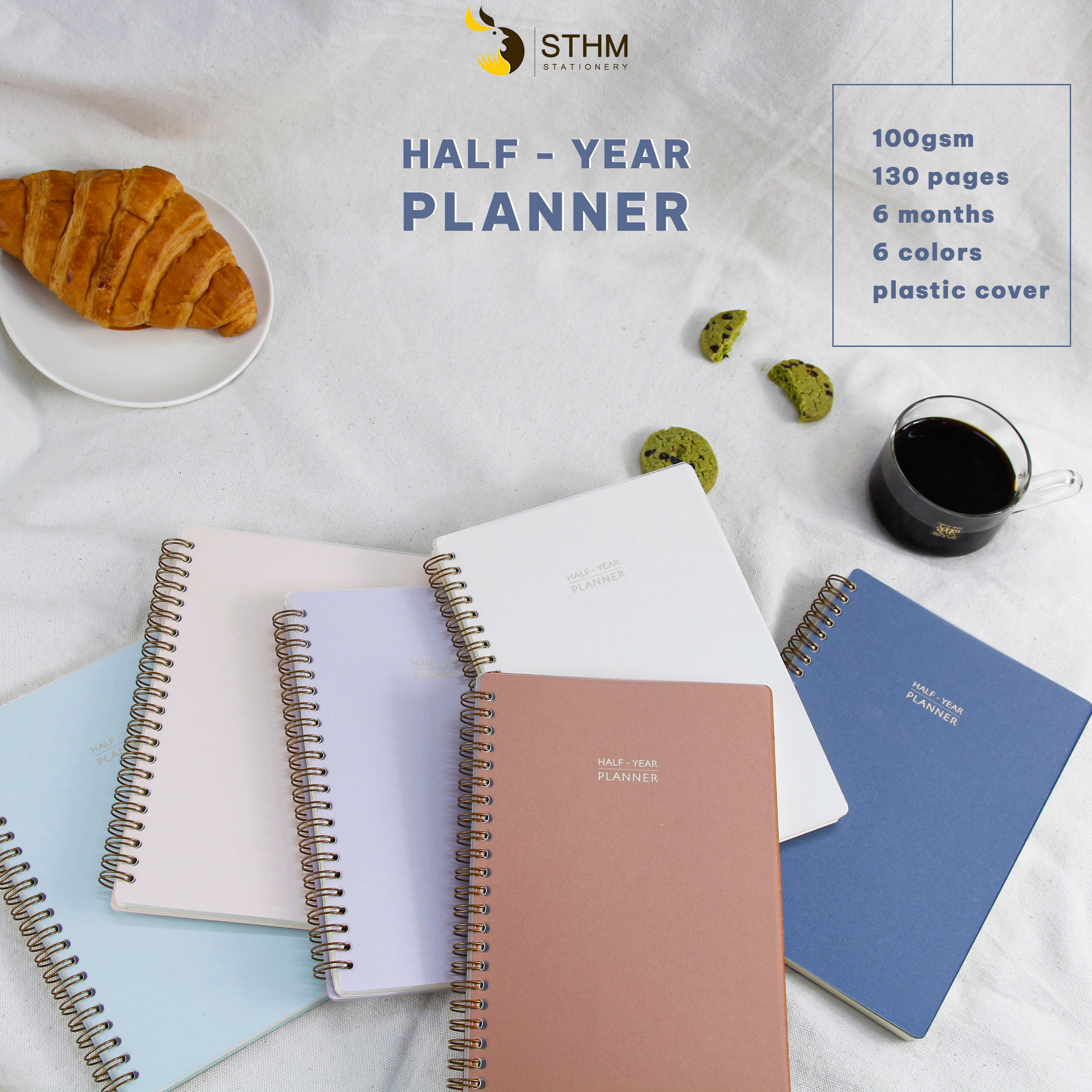 Half - year planner - Sổ tay lập kế hoạch 6 tháng - [STHM stationery