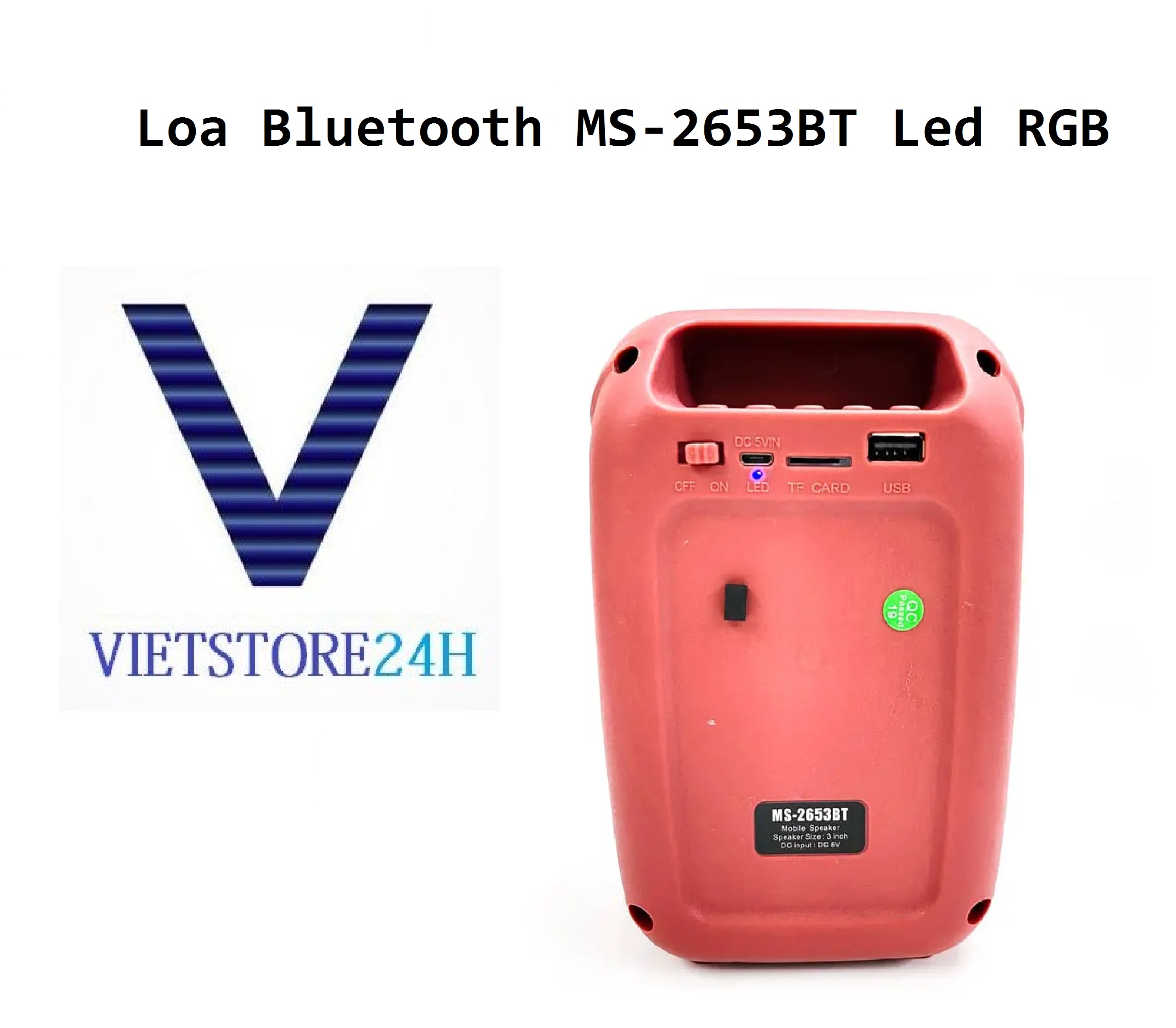 Loa Bluetooth MS-2653BT Led RGB VT