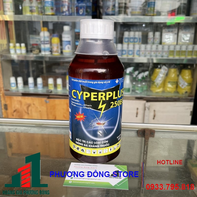 Thuốc diệt muỗi và côn trùng Cyper plus 250EC-1 lít