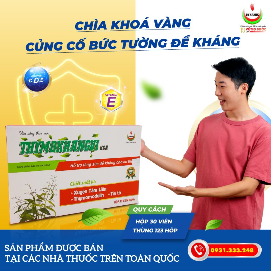 THYMOKHANGVI KGA - NĂNG ĐỘNG - Tăng sức đề kháng cho cơ thể
