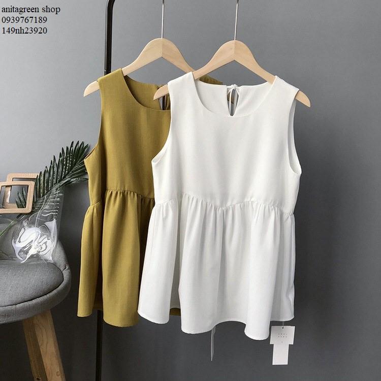 Nh23920-ÁO KIỂU SÁT NÁCH BABYDOLL