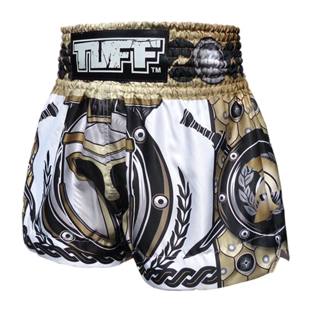 Quần Tuff Muay Thai Golden Gladiator In White