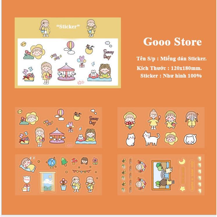 Sticker dán nhiều họa tiết hình ảnh dễ thương cute