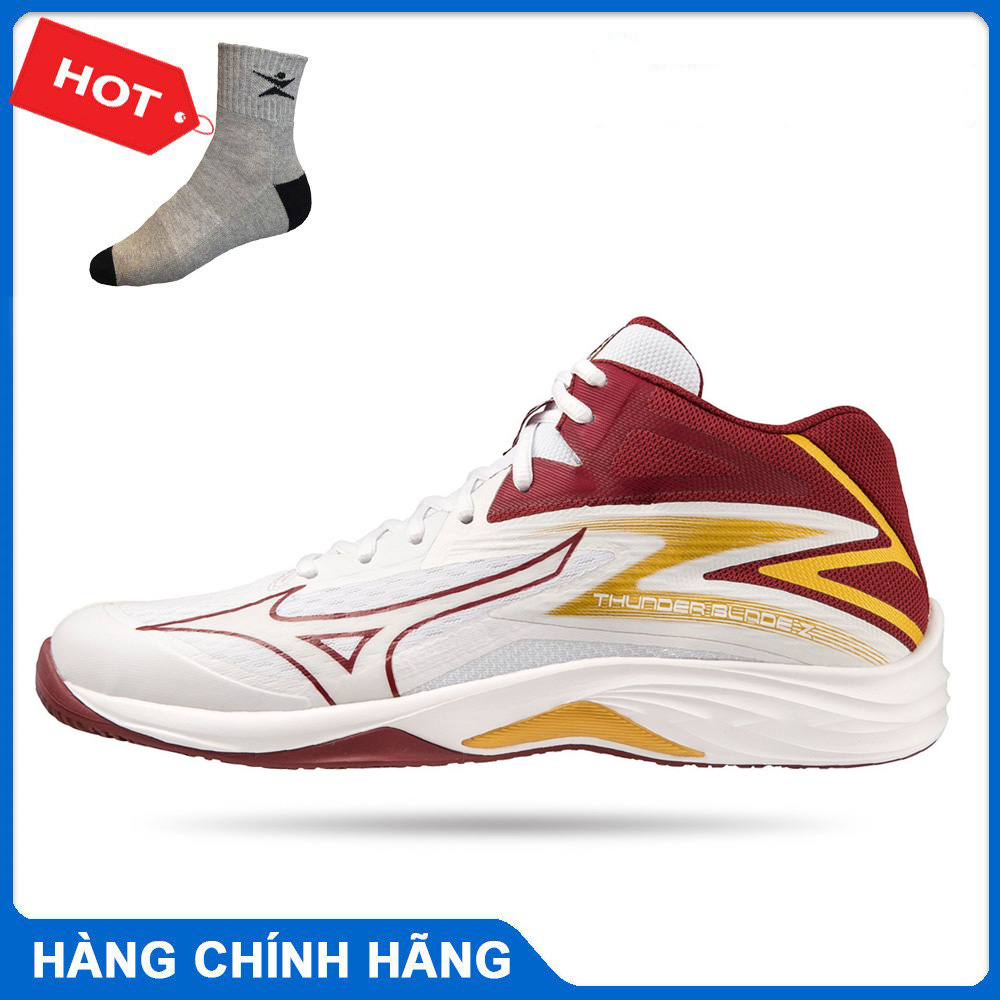 Giày cầu lông bóng chuyền mizuno Thunder Blade Z Mid V1GA237545 - tặng tất thể thao bendu