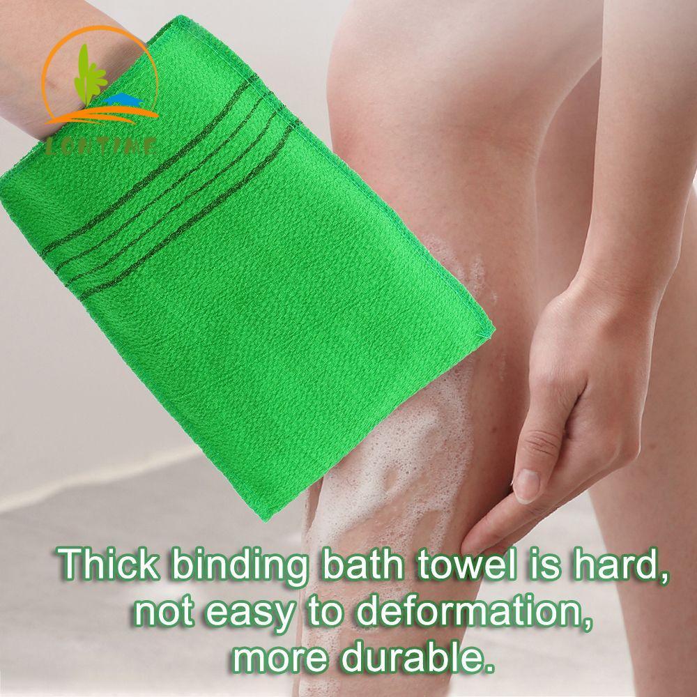 Durable Exfoliating Bath Towel Massage Washcloth Bath Glove Smooth Skin Portable Viscose Fiber Extreme Comfort Cleaner Body Rub Shower Scrubber
