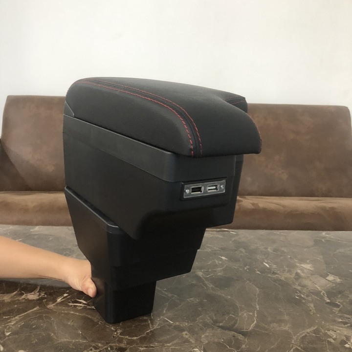 Hộp tỳ tay ô tô Nissan Almera tích hợp 6 cổng USB SUSB-NA