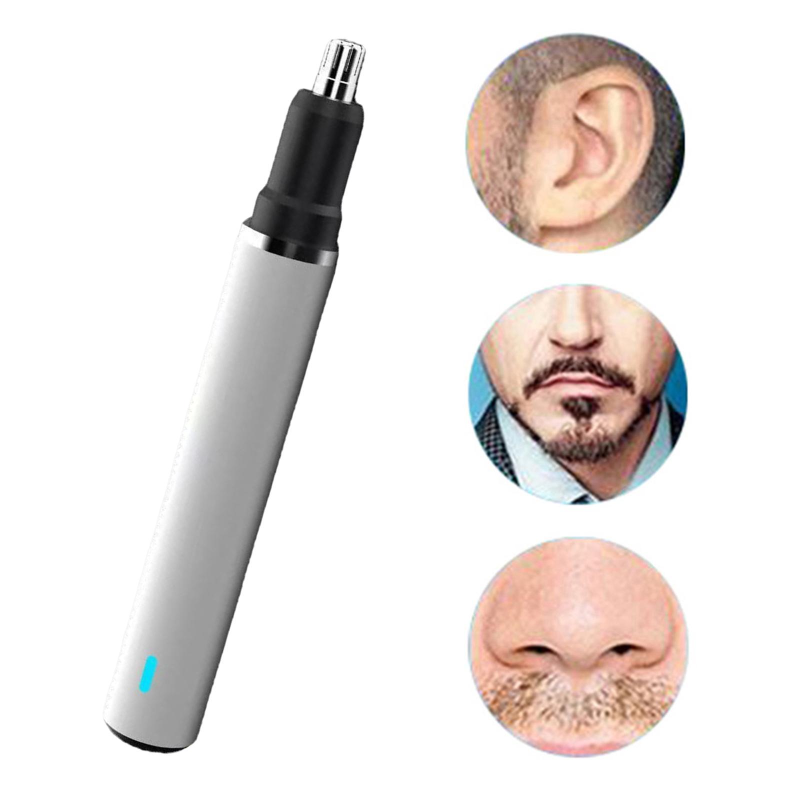 Waterproof Nose Ear Hair Trimmer 6000RPM Rotation Speed Facial Shaver for Travel Home
