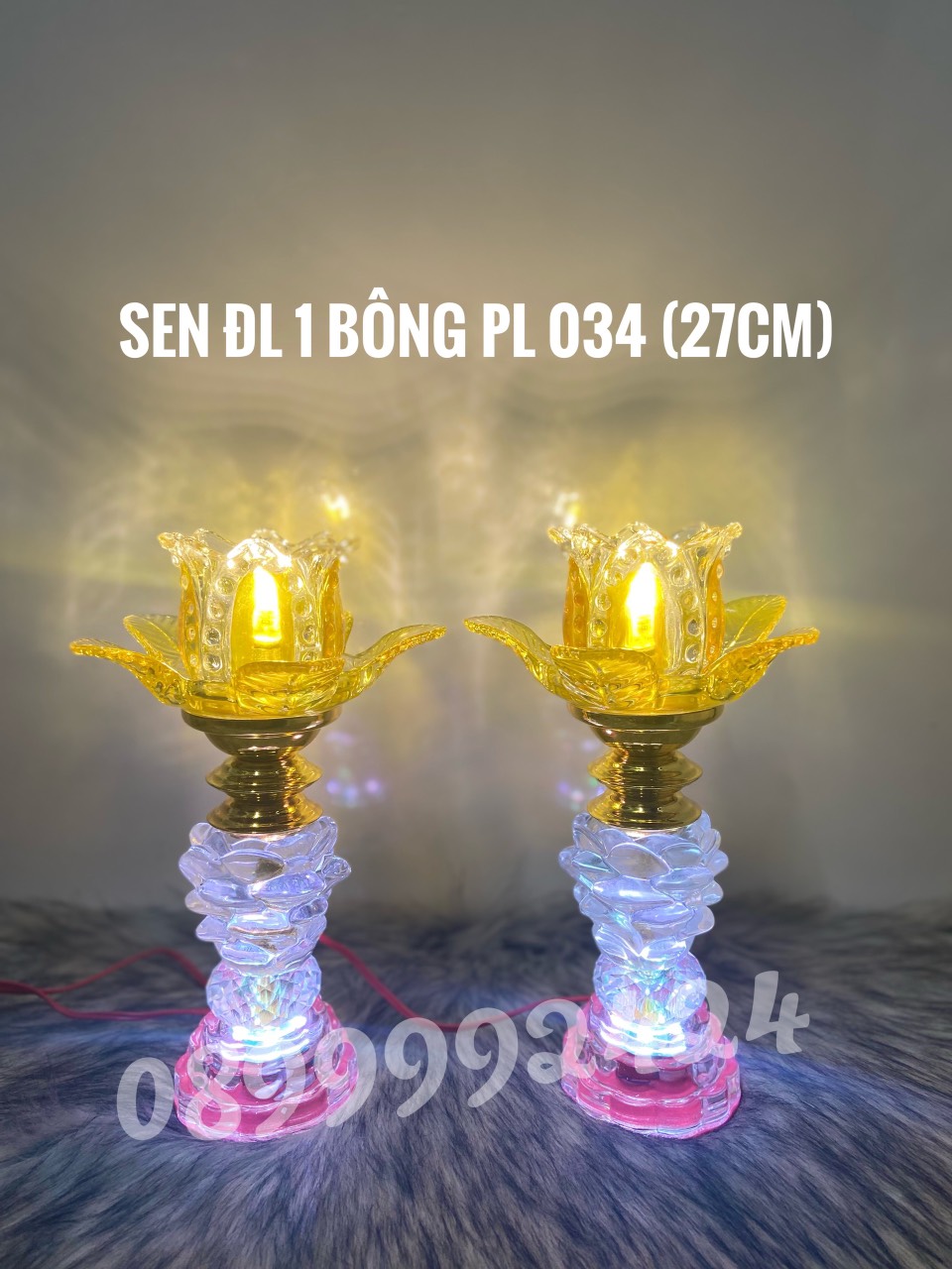 ĐÈN THỜ PHA LÊ CAO CẤP 034 1 CẶP