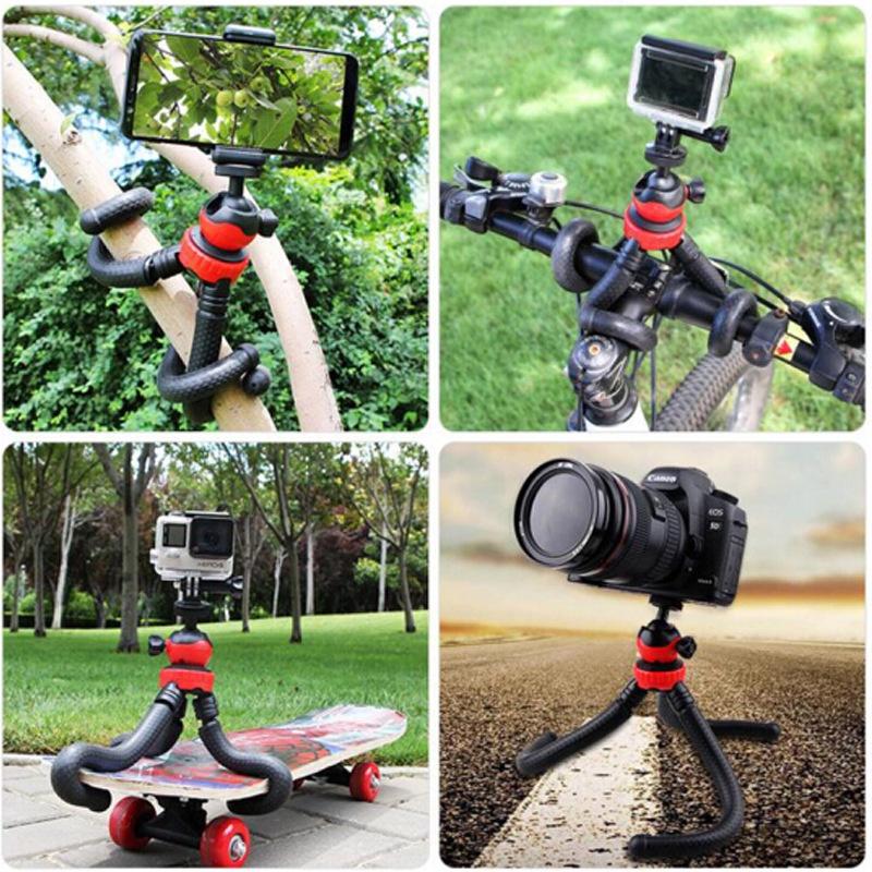 Giá đỡ điện thoại/máy ảnh Selfiecom dạng tripod 3 chân bạch tuộc uốn dẻo