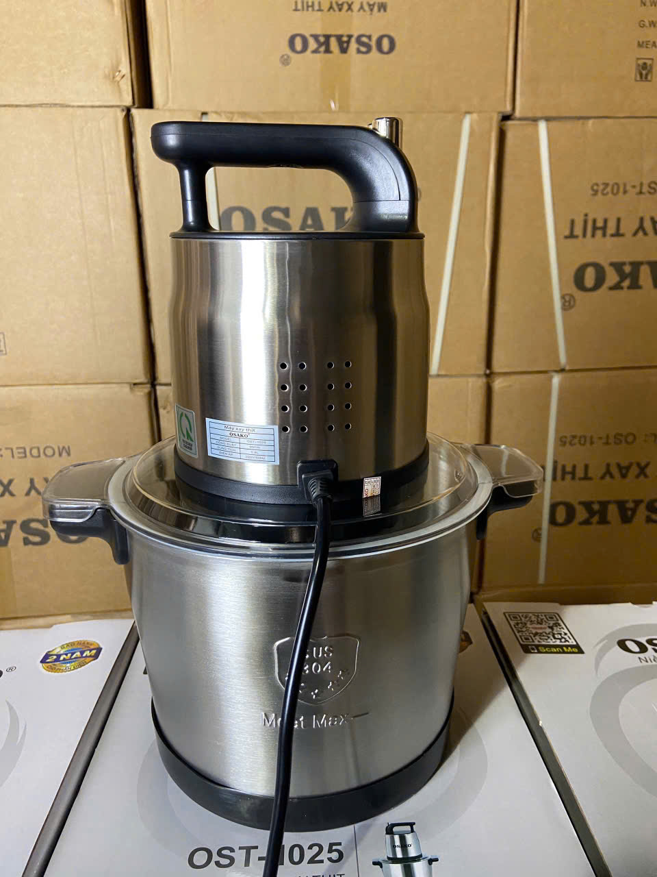 Máy xay thịt công suất 1000W, cối inox 6L Osako OST-1020-hàng chính hãng